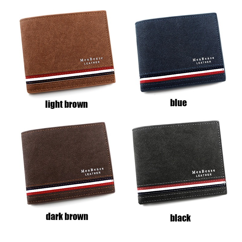 Men Wallet Leather Business Foldable Wallet Luxury Billfold Slim Hipster  Credit Card/ID Holders Inserts Coin Purses Cartera sac